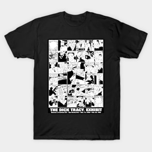 Museum of Cartoon Art Dick Tracy Exhibit Poster T-Shirt